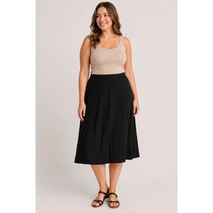 Putumayo Maxi Skirt Womens Small Black Embroidered Rayon Boho Goth Long Skirt